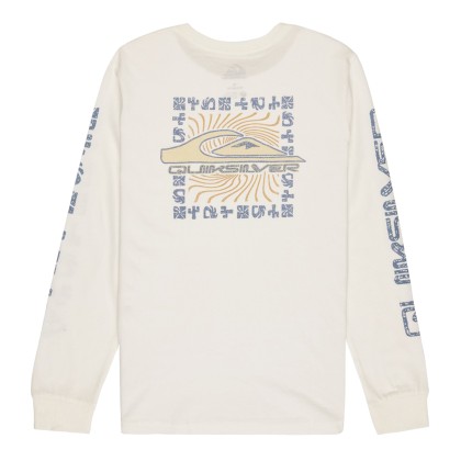 Quiksilver Longsleeve Evo Border Line Snow White