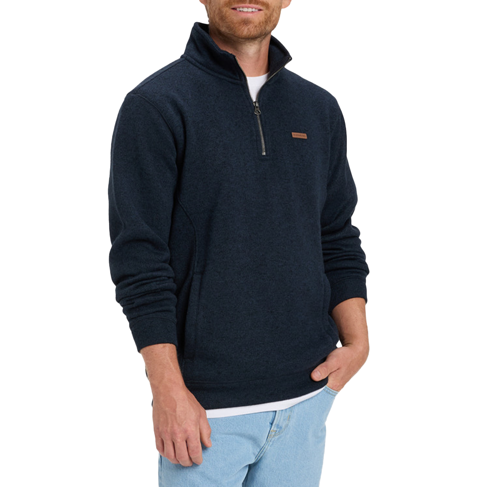 Quiksilver Sweat Keller 1/4 Zip Dark Navy Heather