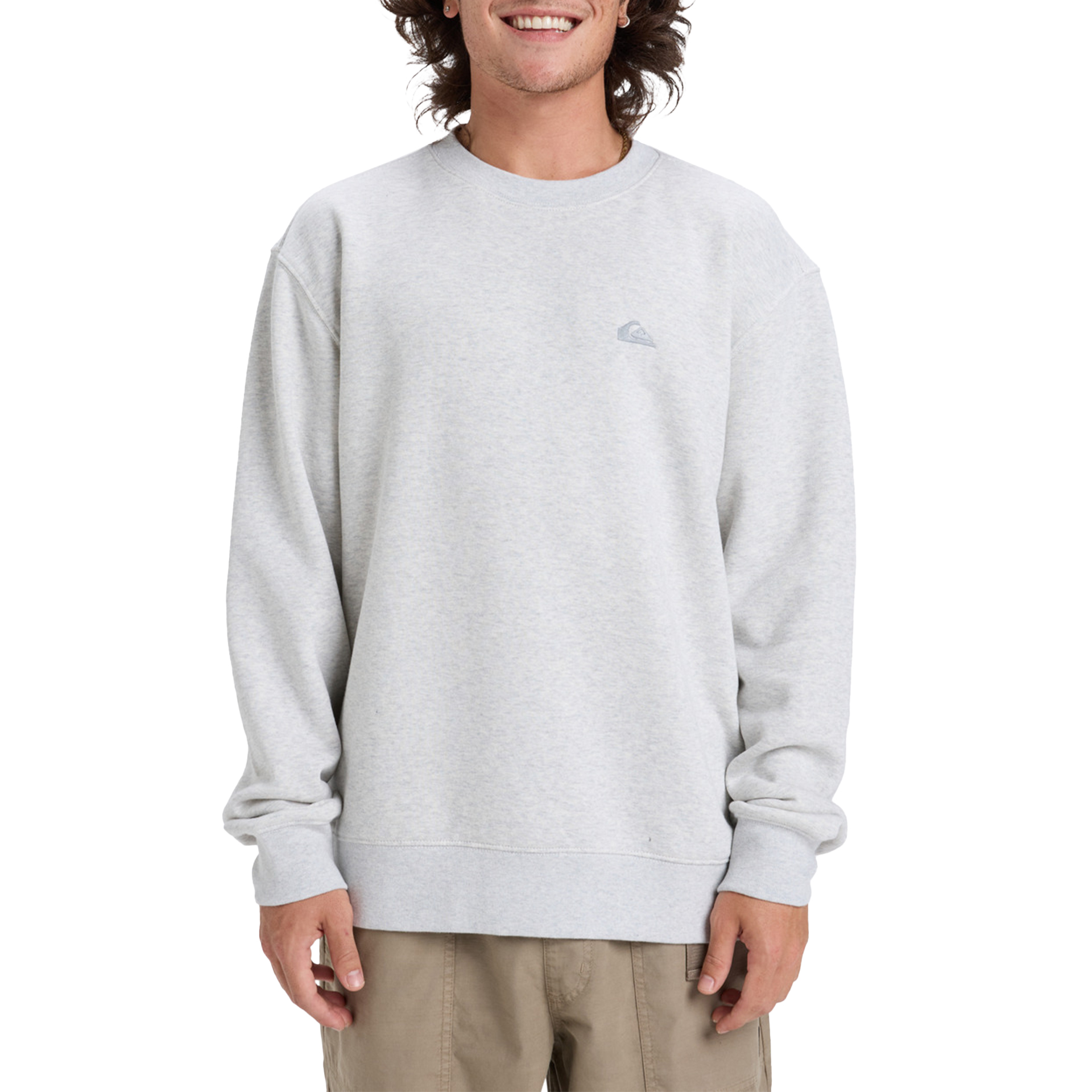 Quiksilver Sweat Salt Water Crew Light Grey Heather