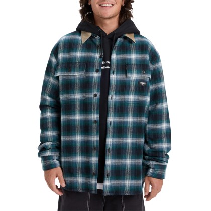 Quiksilver Longsleeve Shadow Check Orion Blue Desert