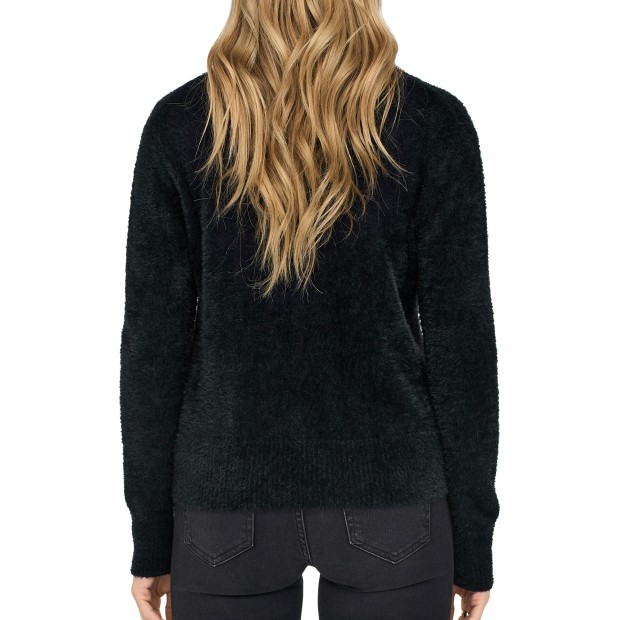 Only Camisola Ella Piumo V-Neck Knt Black