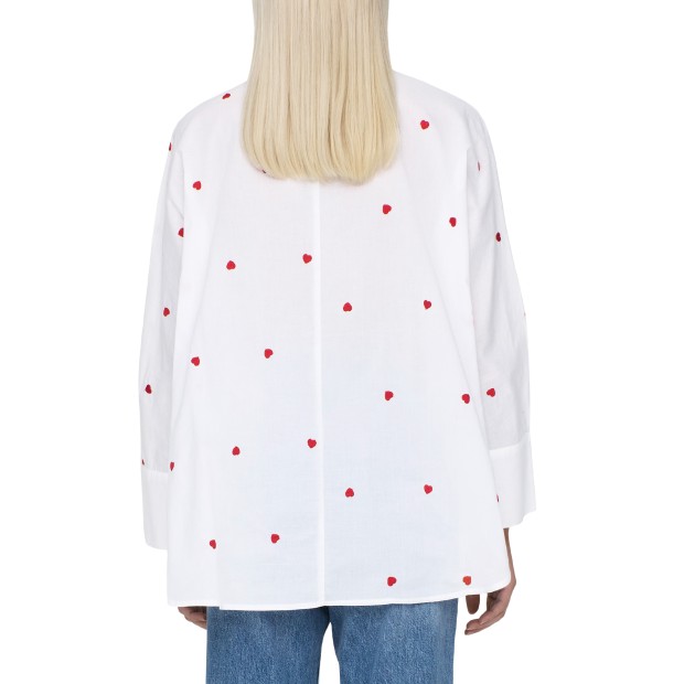 Only Onlnew Lina Grace Ls Emb Shirt Noos Wvn