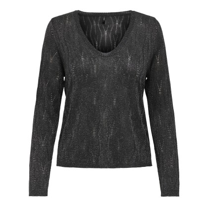 Only  Camisola Mella  Glitter V-Neck Knt Ph