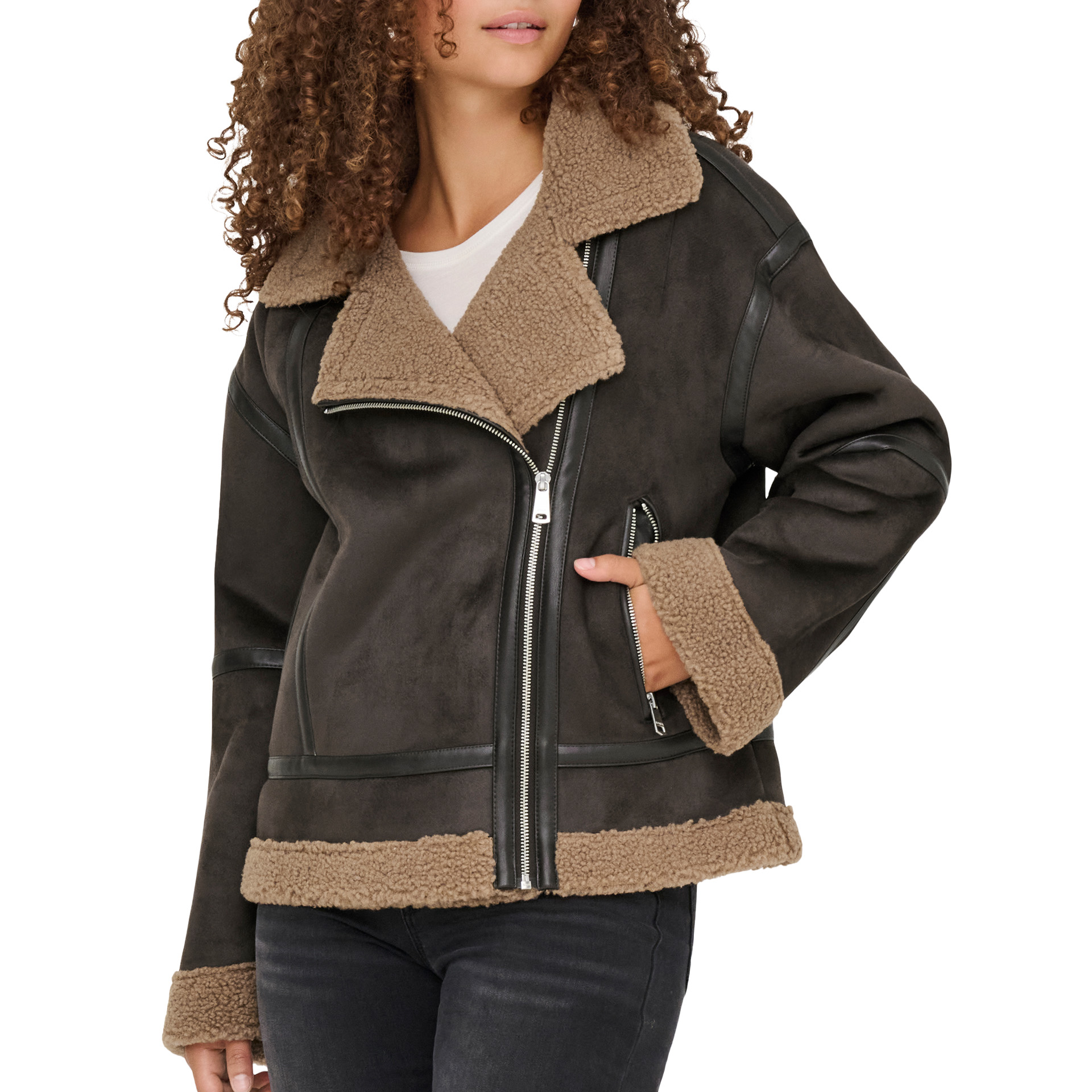 Only  Casaco Kendra Life Bond Otw Chocolate Torte Coco