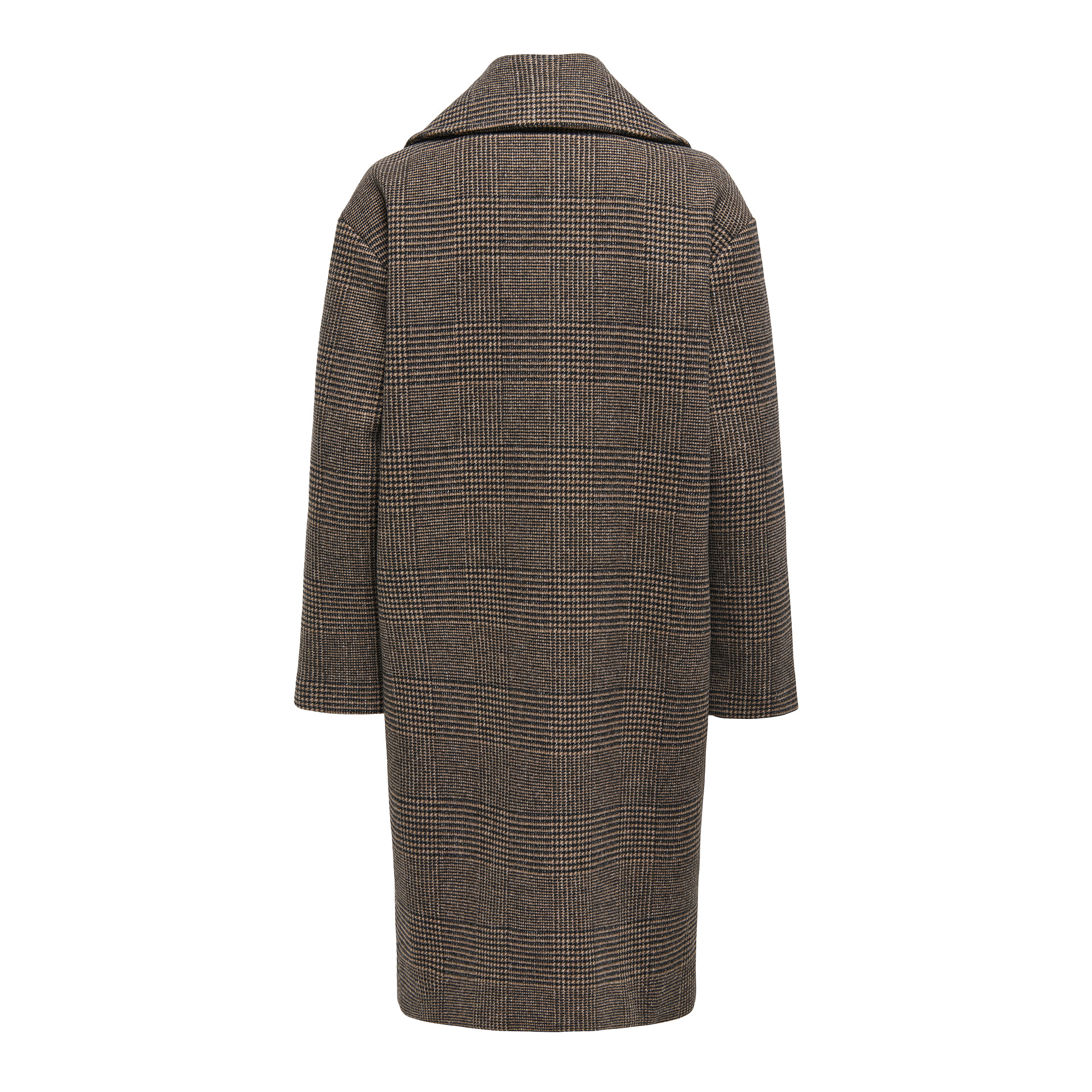 Only  Casaco Madison Life Check Otw Ug Seal Brown Chec