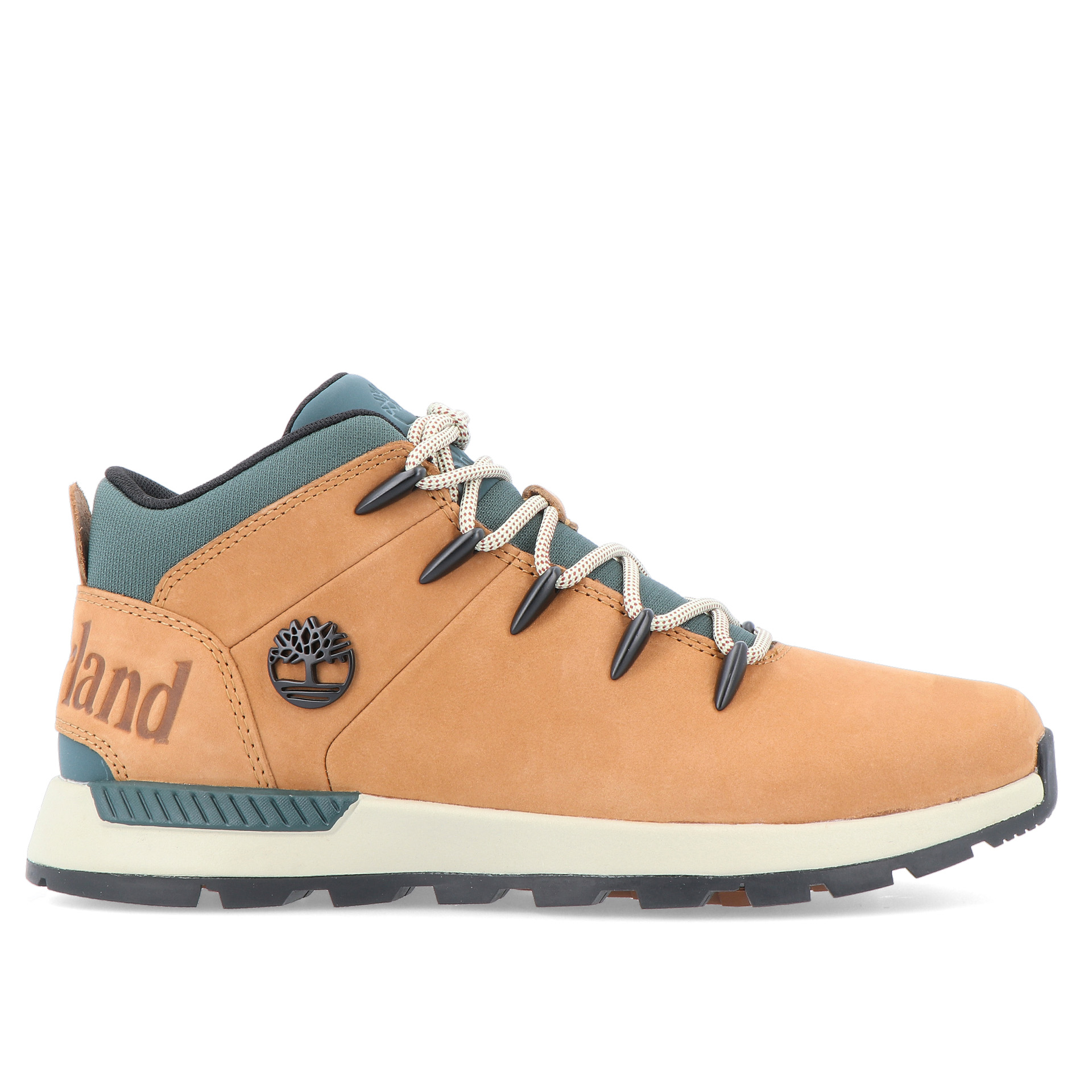 Timberland Sprint Trekker Mid Lace Up Sneaker Md Brown Nubuck W Green