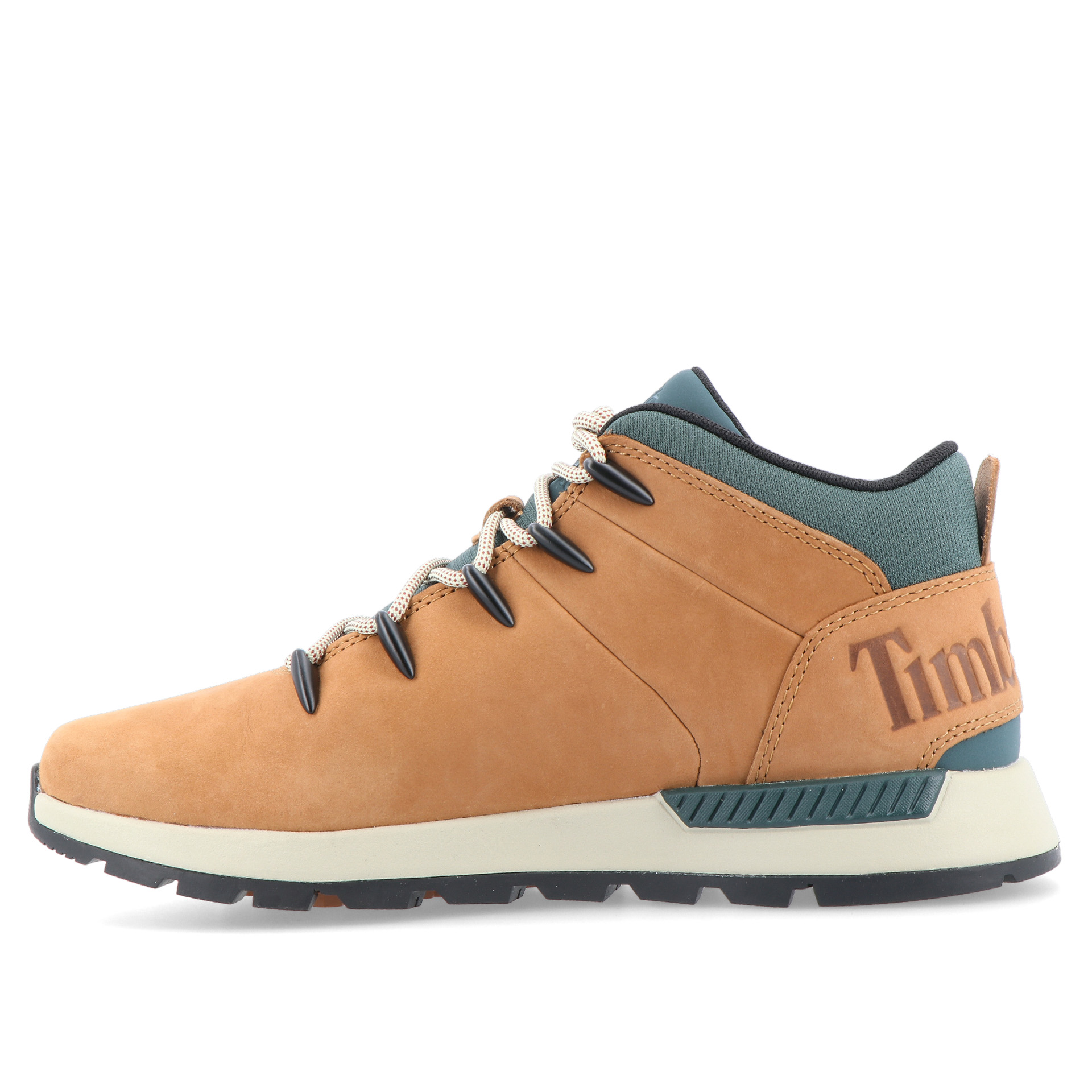 Timberland Sprint Trekker Mid Lace Up Sneaker Md Brown Nubuck W Green