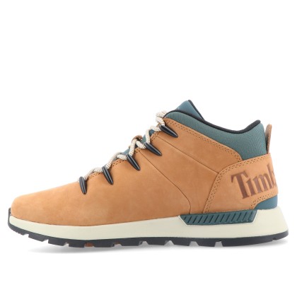 Timberland Sprint Trekker Mid Lace Up Sneaker Md Brown Nubuck W Green
