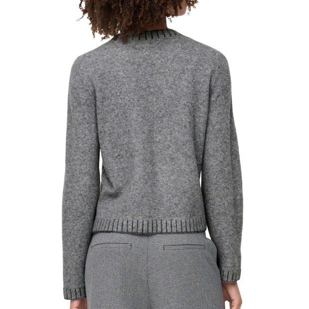 Only  Camisola Fina  Stitch O-Neck Knt Medium Grey M