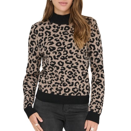 Only  Camisola Ibi Jq  High Neck Knt Black W. Trench