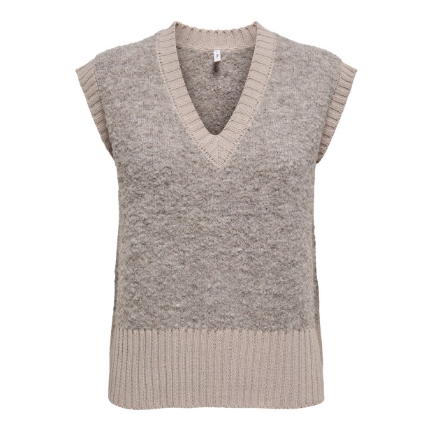Only  Vestido Cille Sl Knt String Melange