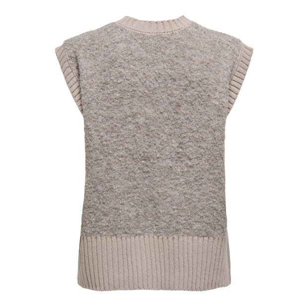 Only  Vestido Cille Sl Knt String Melange
