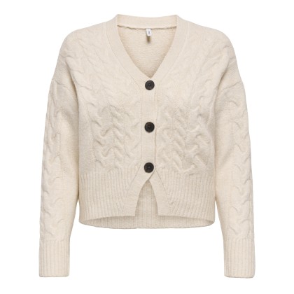 Only  Casaco Rio Life  Cable Cardigan Knt Whitecap Gray