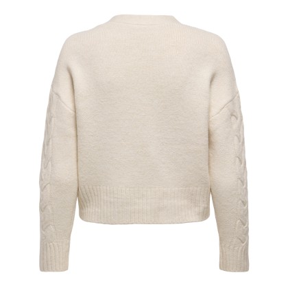 Only  Casaco Rio Life  Cable Cardigan Knt Whitecap Gray