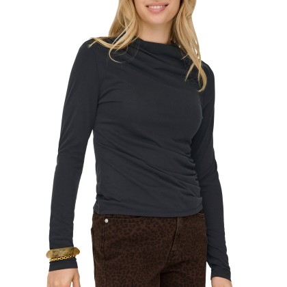 Only  Top Free Life  Drape Jrs Black
