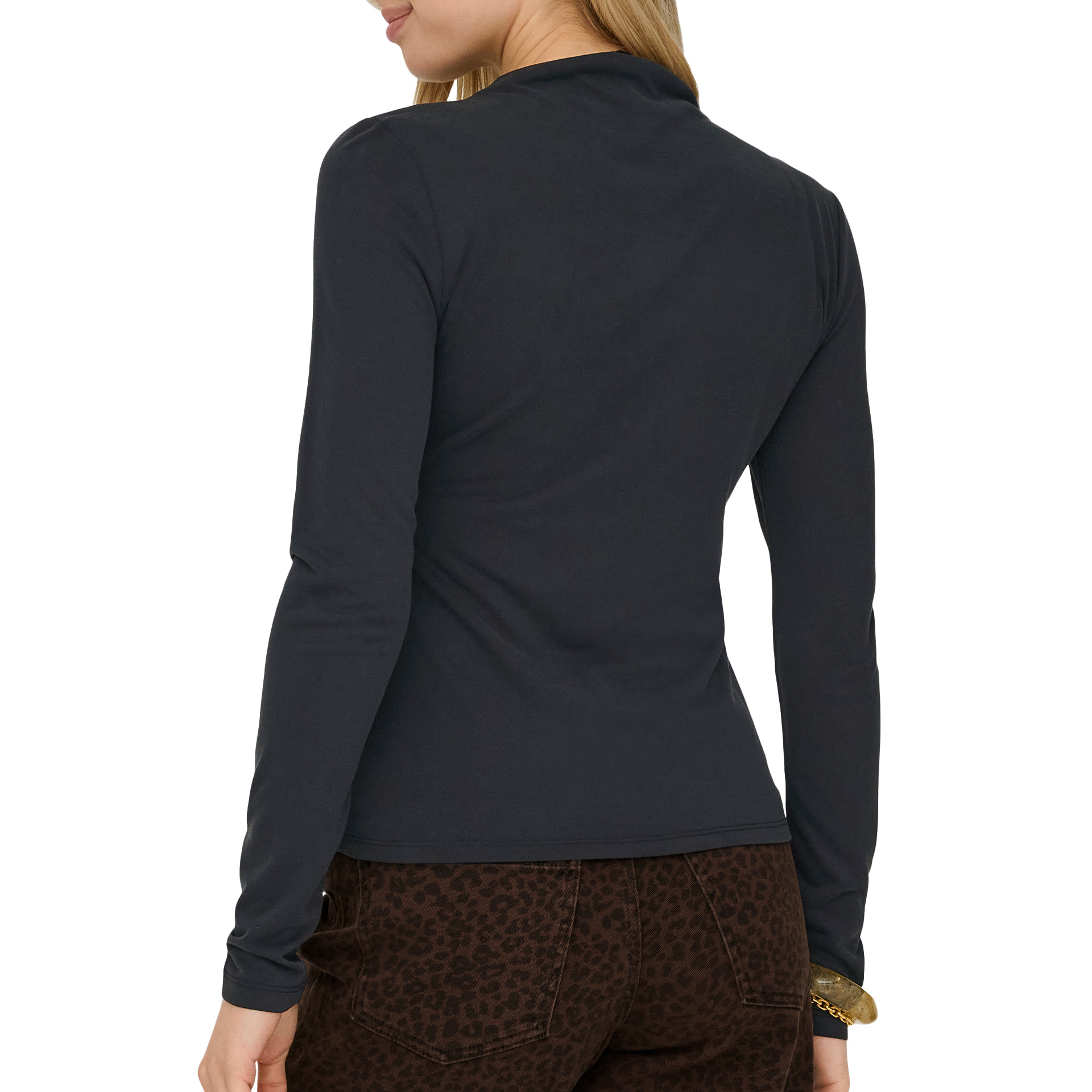 Only Top Free Life Drape Jrs Black