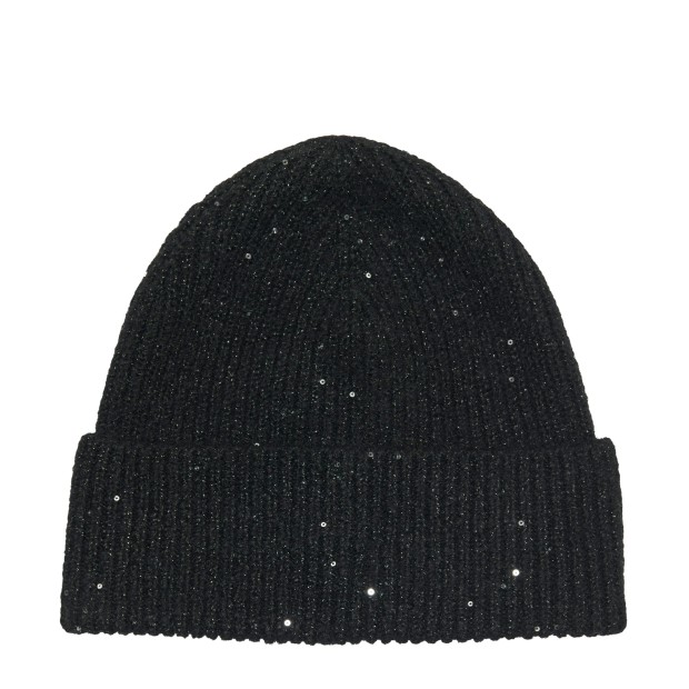 Only Gorro Sola Glitter Knit Black Black Glitter