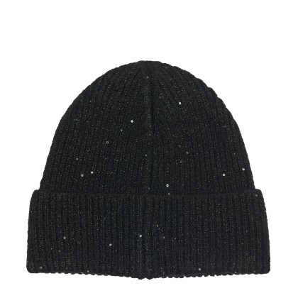 Only  Gorro Sola Glitter Knit Black Black Glitter Only  Gorro Sola Glitter Knit Black Black Glitter