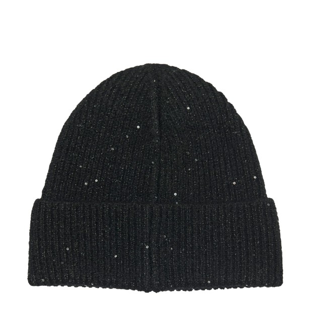 Only Gorro Sola Glitter Knit Black Black Glitter