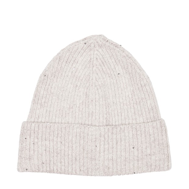 Only Gorro Sola Glitter Knit Pumice Stone Silver