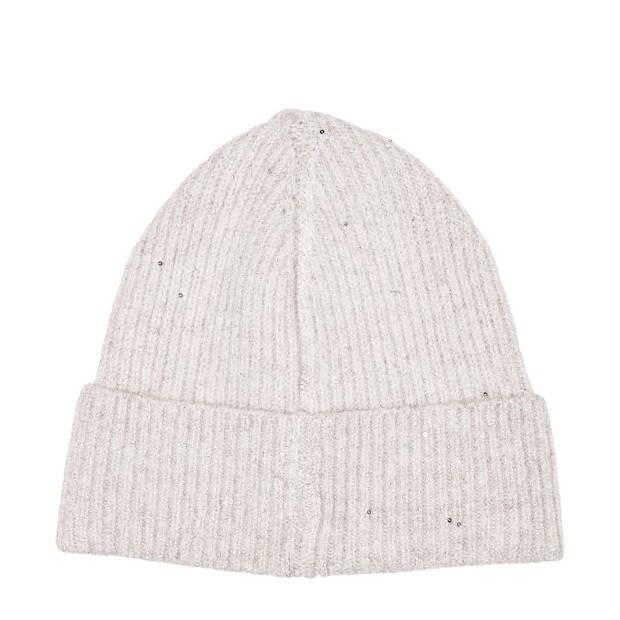 Only Gorro Sola Glitter Knit Pumice Stone Silver