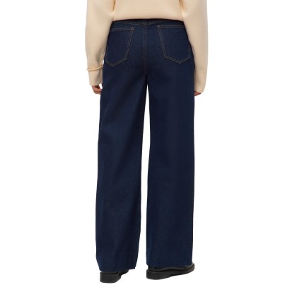 Vero Moda  Calça Kathy Hr Si330 Dark Blue Denim Vero Moda  Calça Kathy Hr Si330 Dark Blue Denim