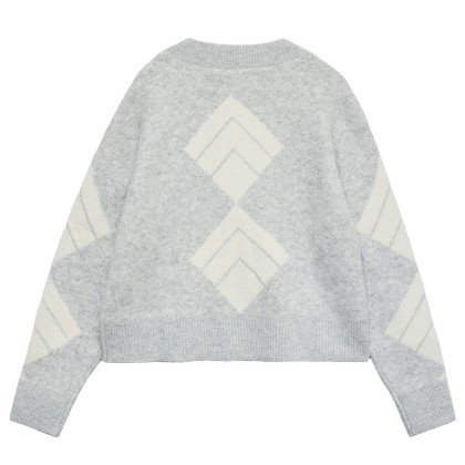 Vero Moda  Camisola Dae V-Neck Light Grey Melange W. Bi Vero Moda  Camisola Dae V-Neck Light Grey Melange W. Bi