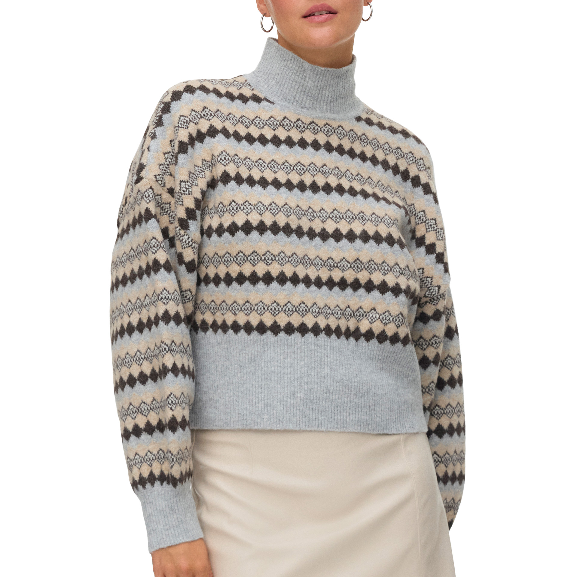 Vero Moda  Camisola Gaiva  Light Grey Melange C