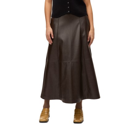 Vero Moda  Saia Olive Hw Coated Prm Chocolate Torte
