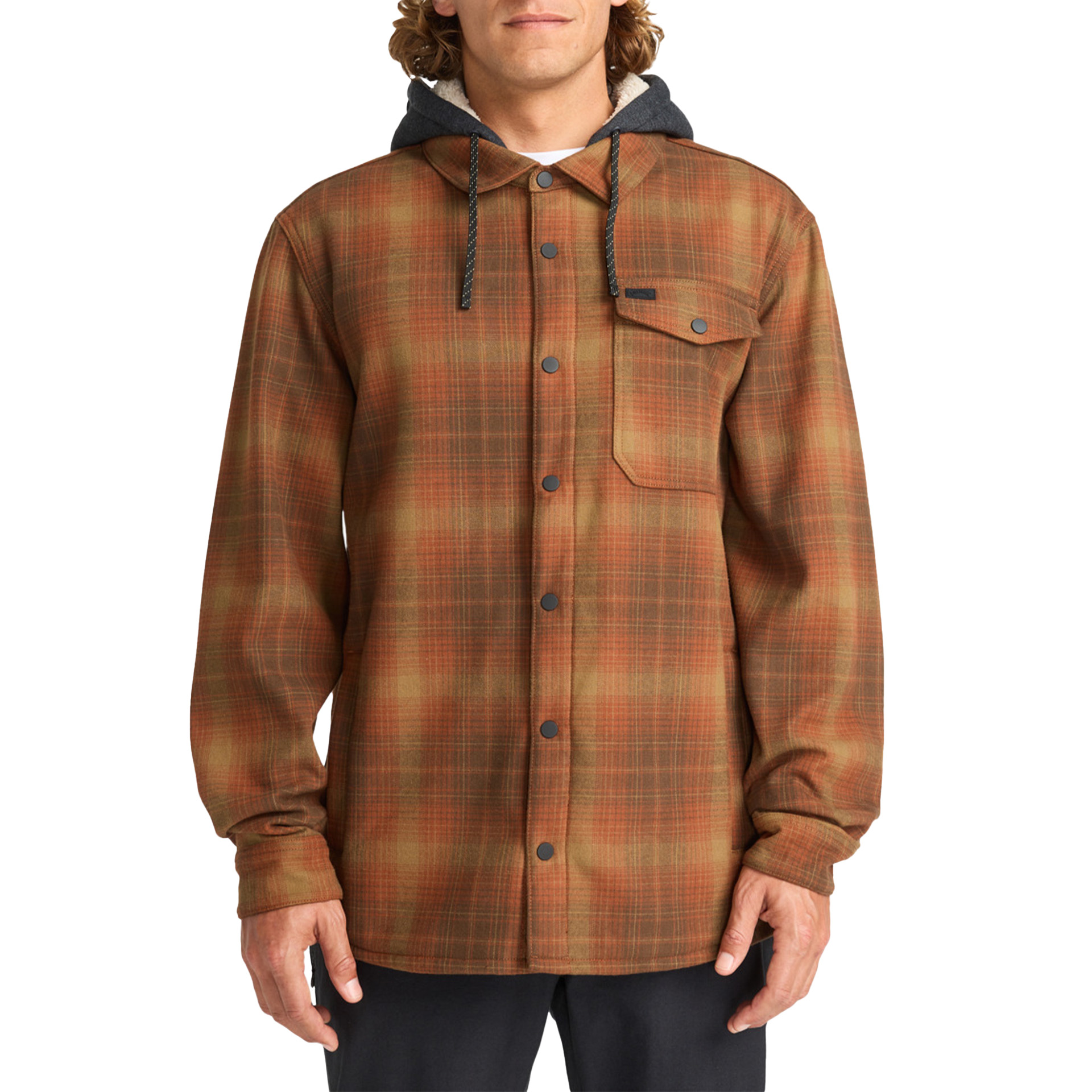 Billabong Camisa Polar Furnace Bonded Flannel Dark Cedar