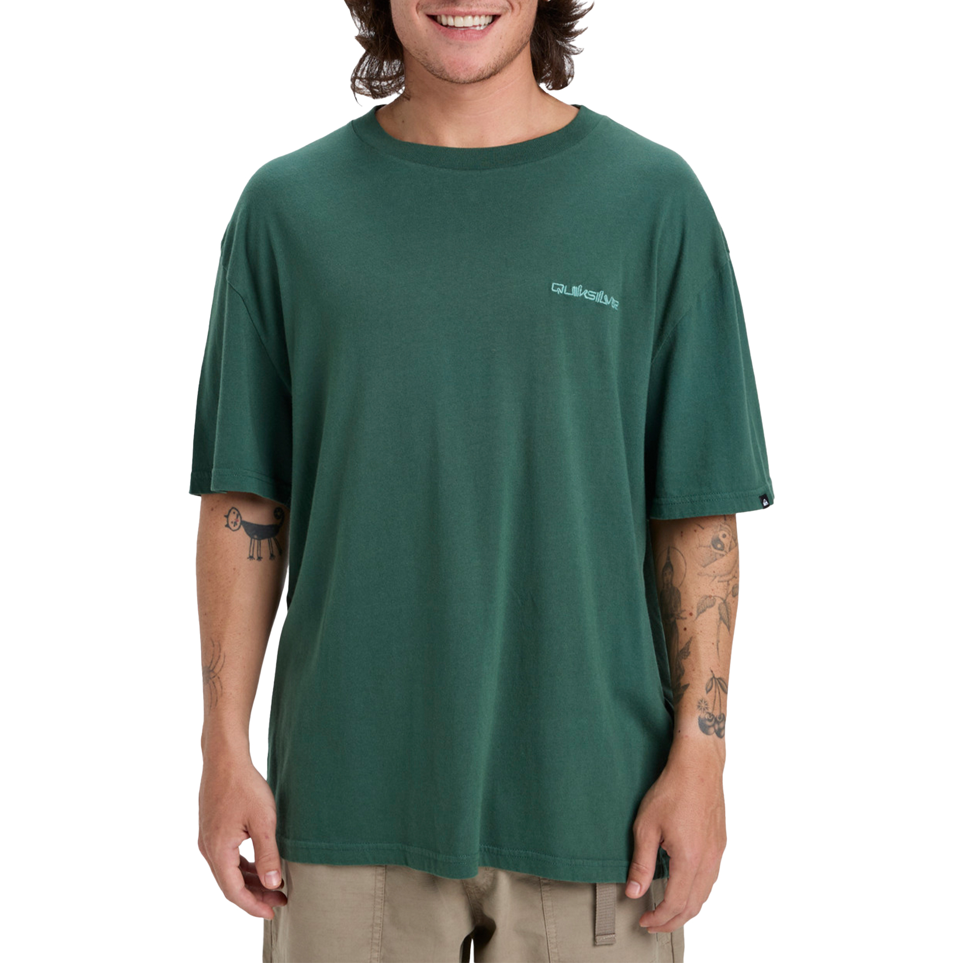 Quiksilver T-shirt Salt Water Trekking Green
