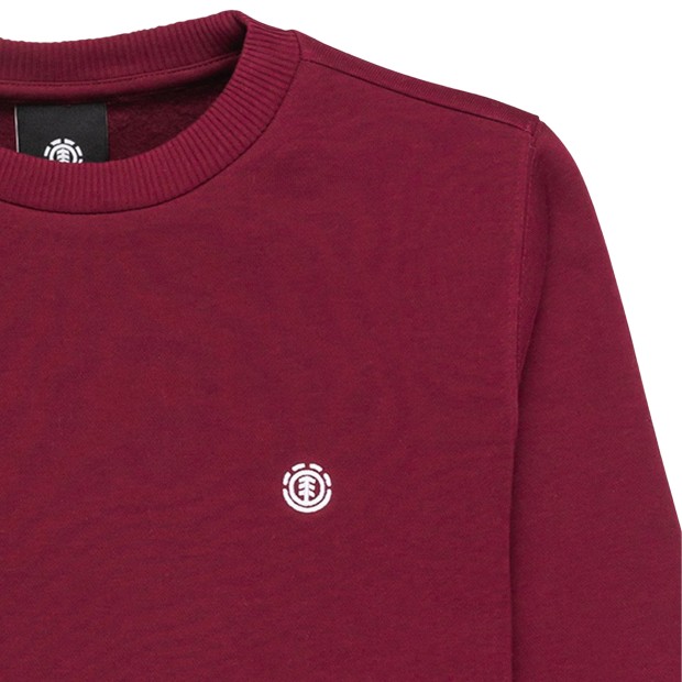 Element Sweat Basica Icon Embroidery Zinfandel