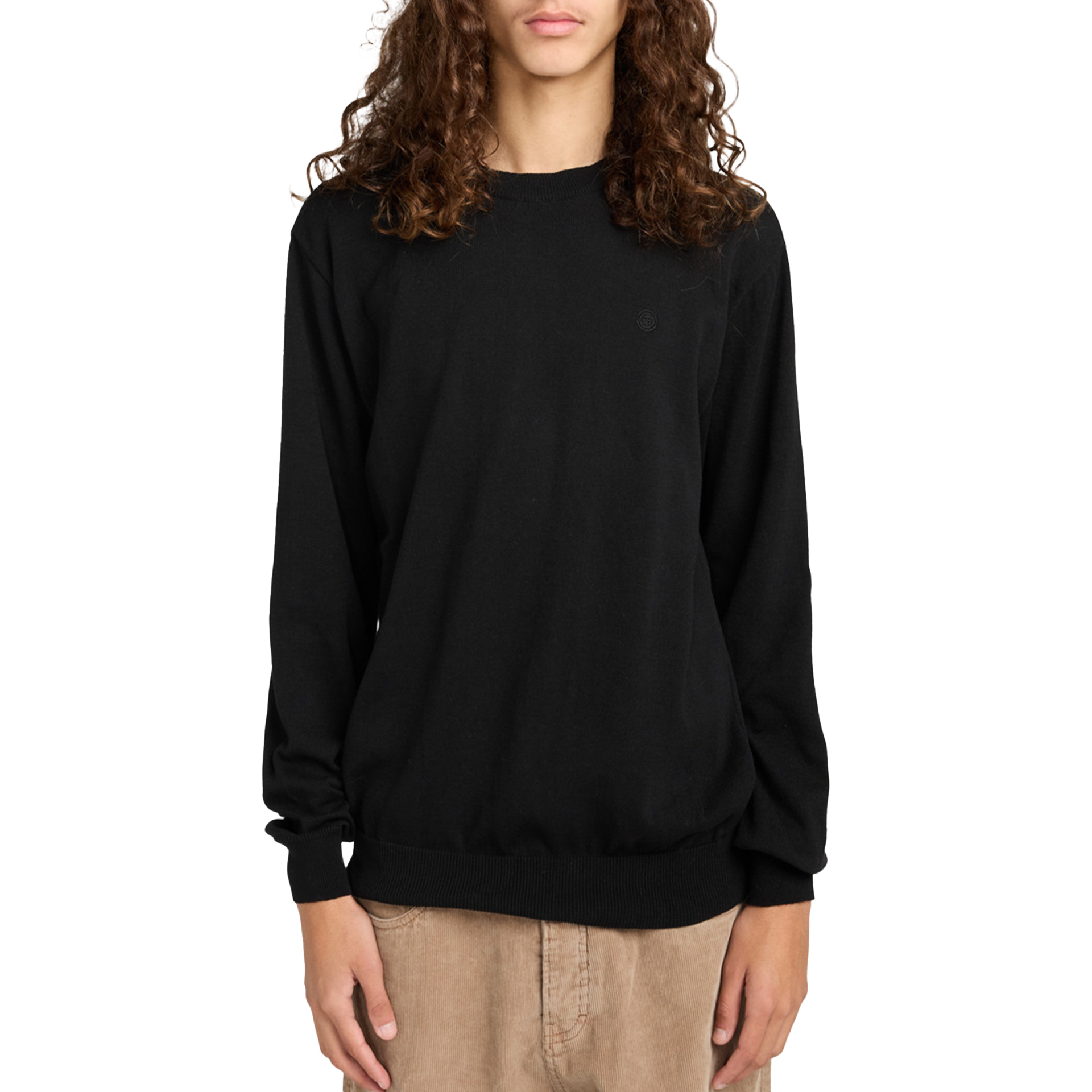 Element Camisola Icon Embroidery Off Black