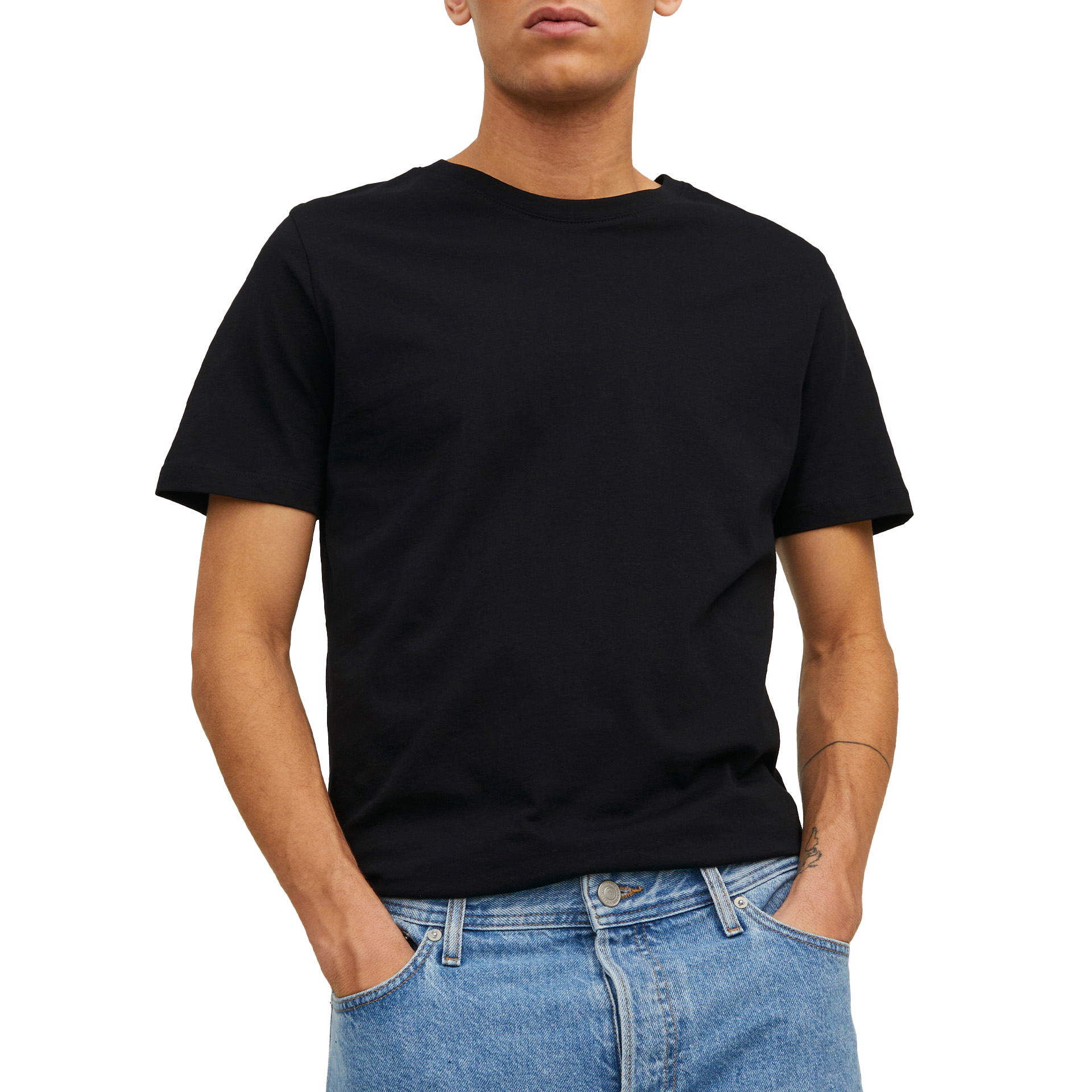 Jack & Jones T-shirt Jjeorganic Basic O-neck Black Slim