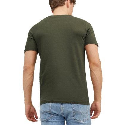 Jack & Jones T-shirt Jjeorganic Basic O-neck Olive Night Slim