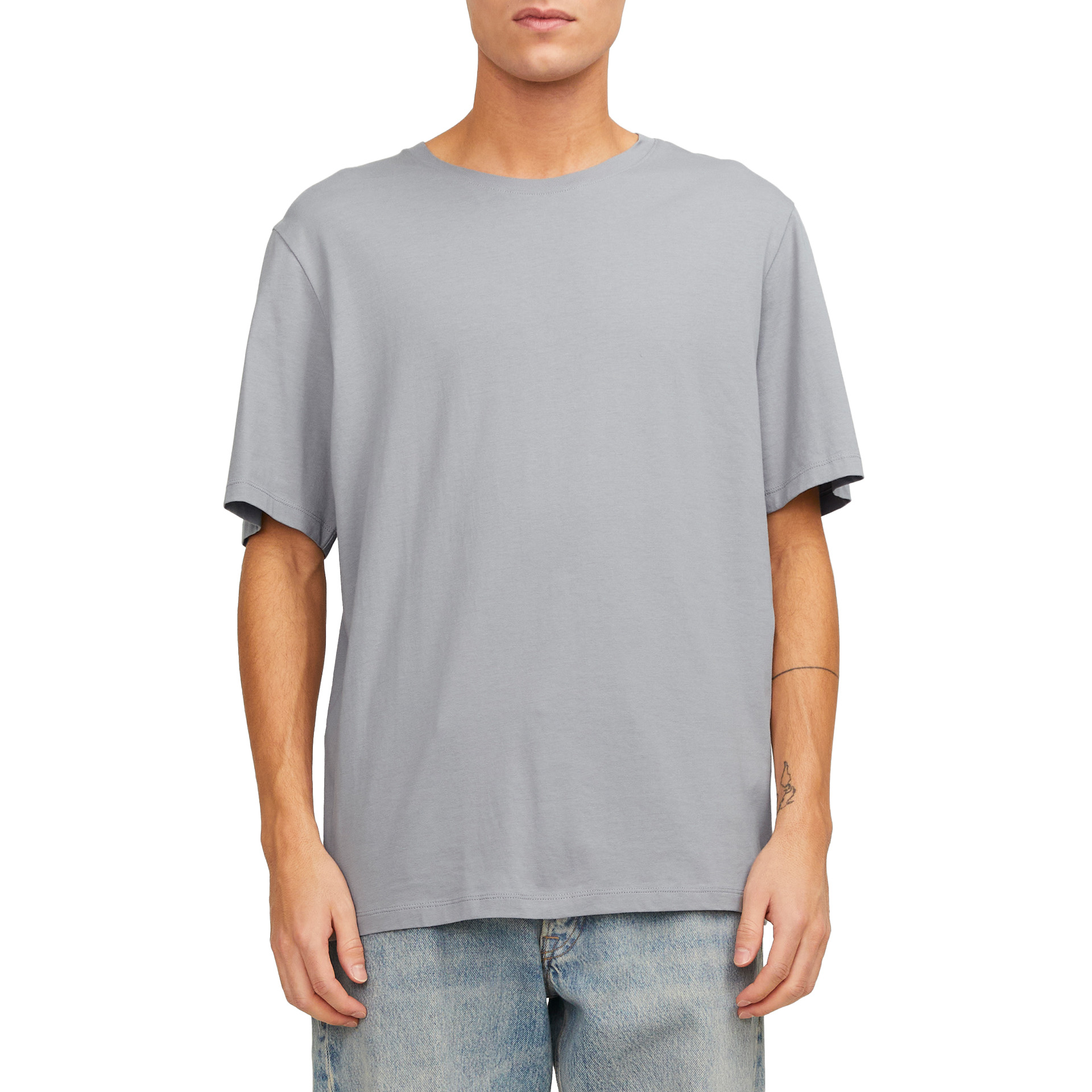 Jack & Jones T-shirt Jjeorganic Basic O-neck Ultimate Grey