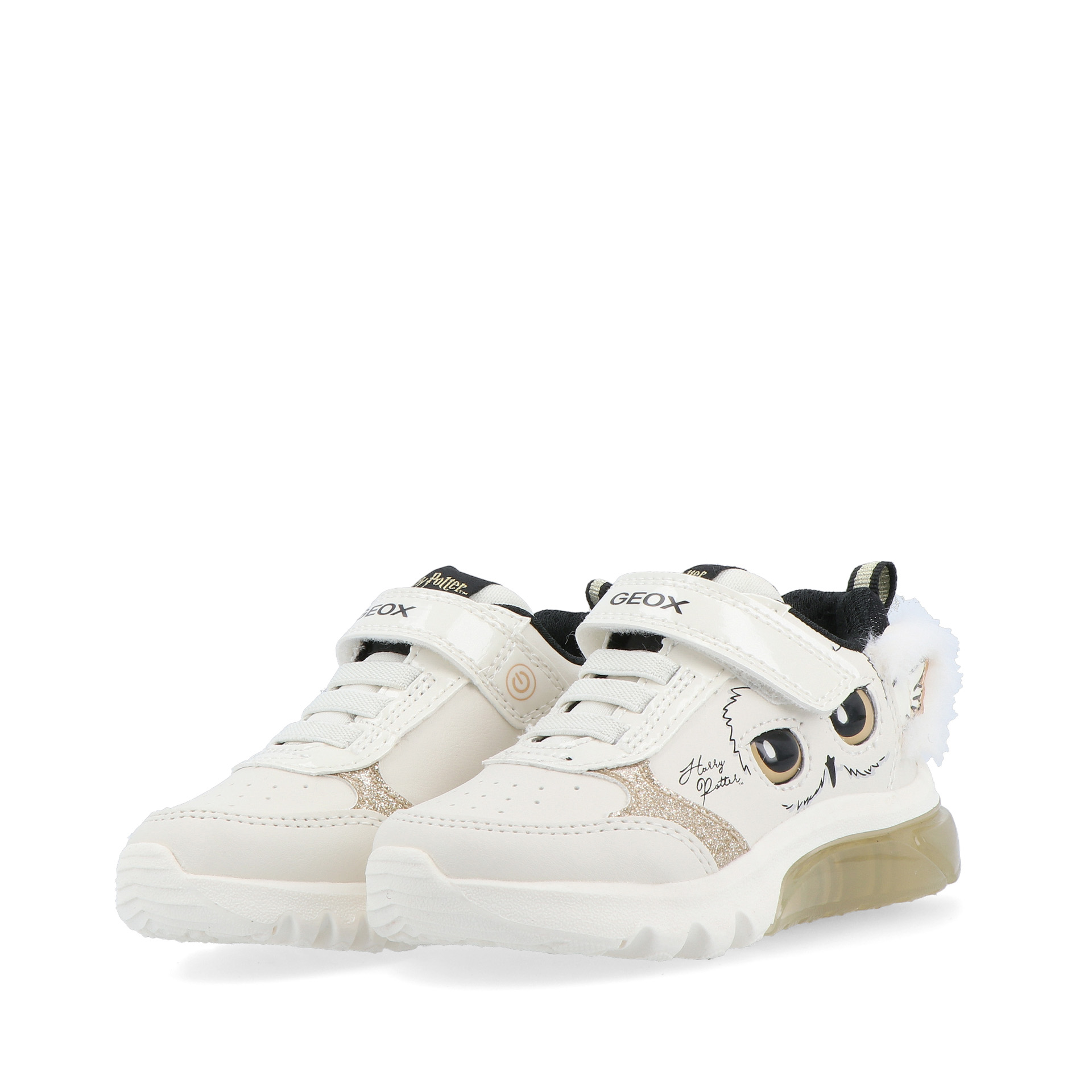 Geox J Ciberdron Lt Ivory/platinum