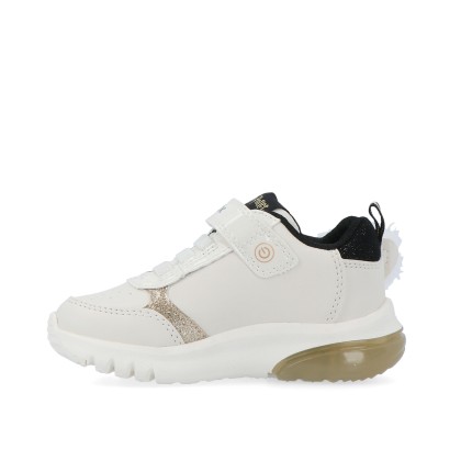 Geox J Ciberdron Lt Ivory/platinum