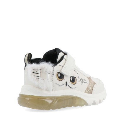 Geox J Ciberdron Lt Ivory/platinum