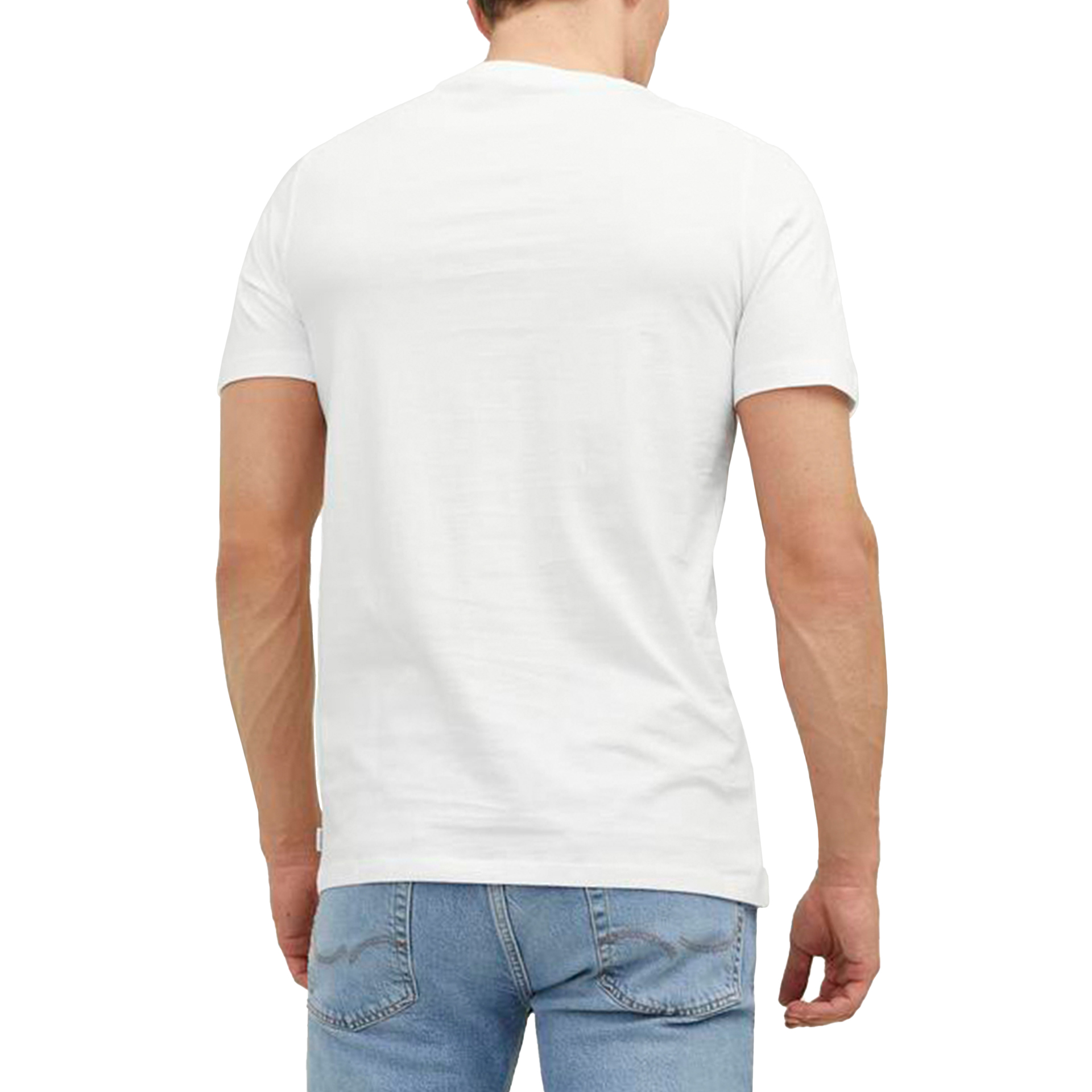 Jack & Jones T-shirt Jjeorganic Basic O-neck White Slim