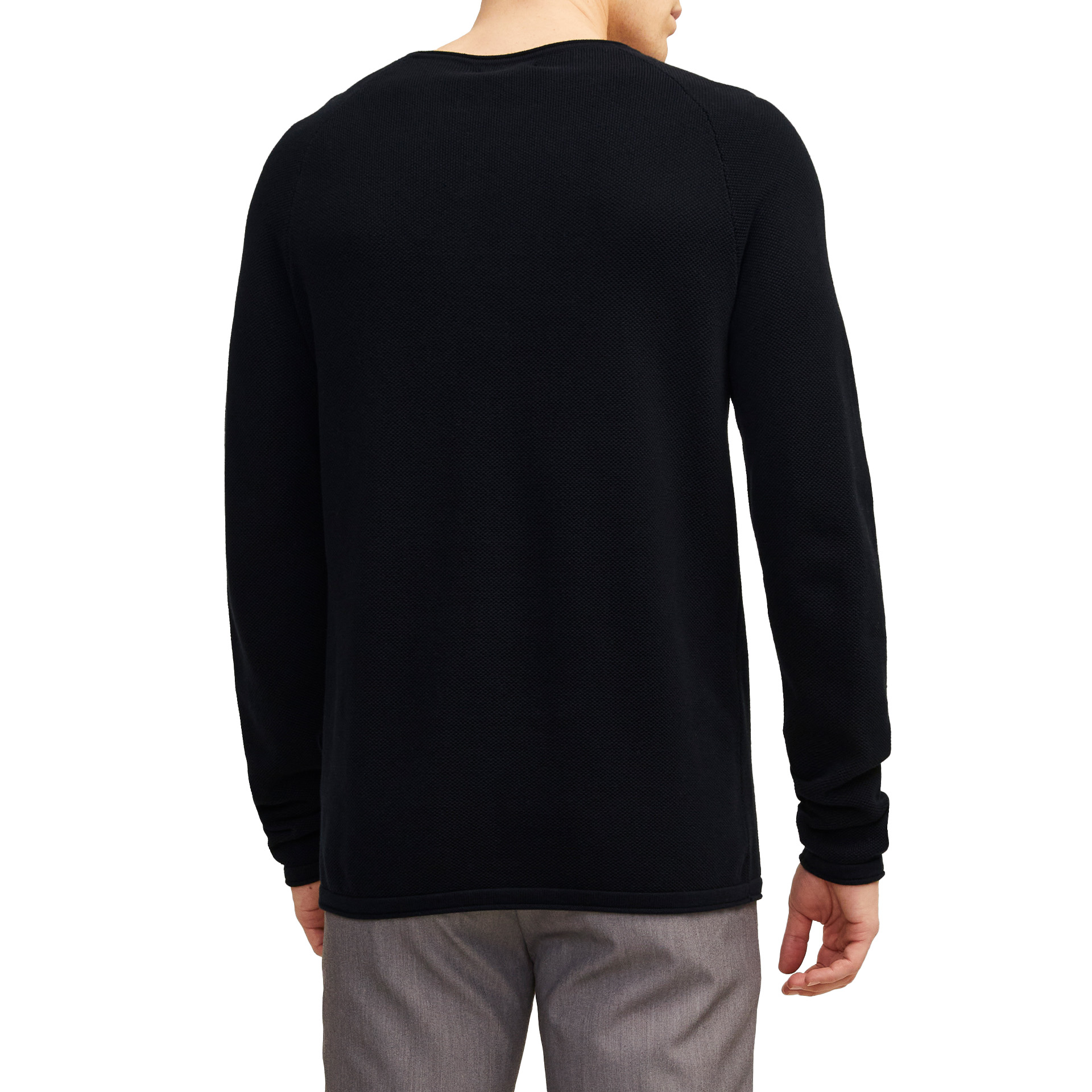 Jack & Jones Camisola Jjehill Knit Crew Neck Black