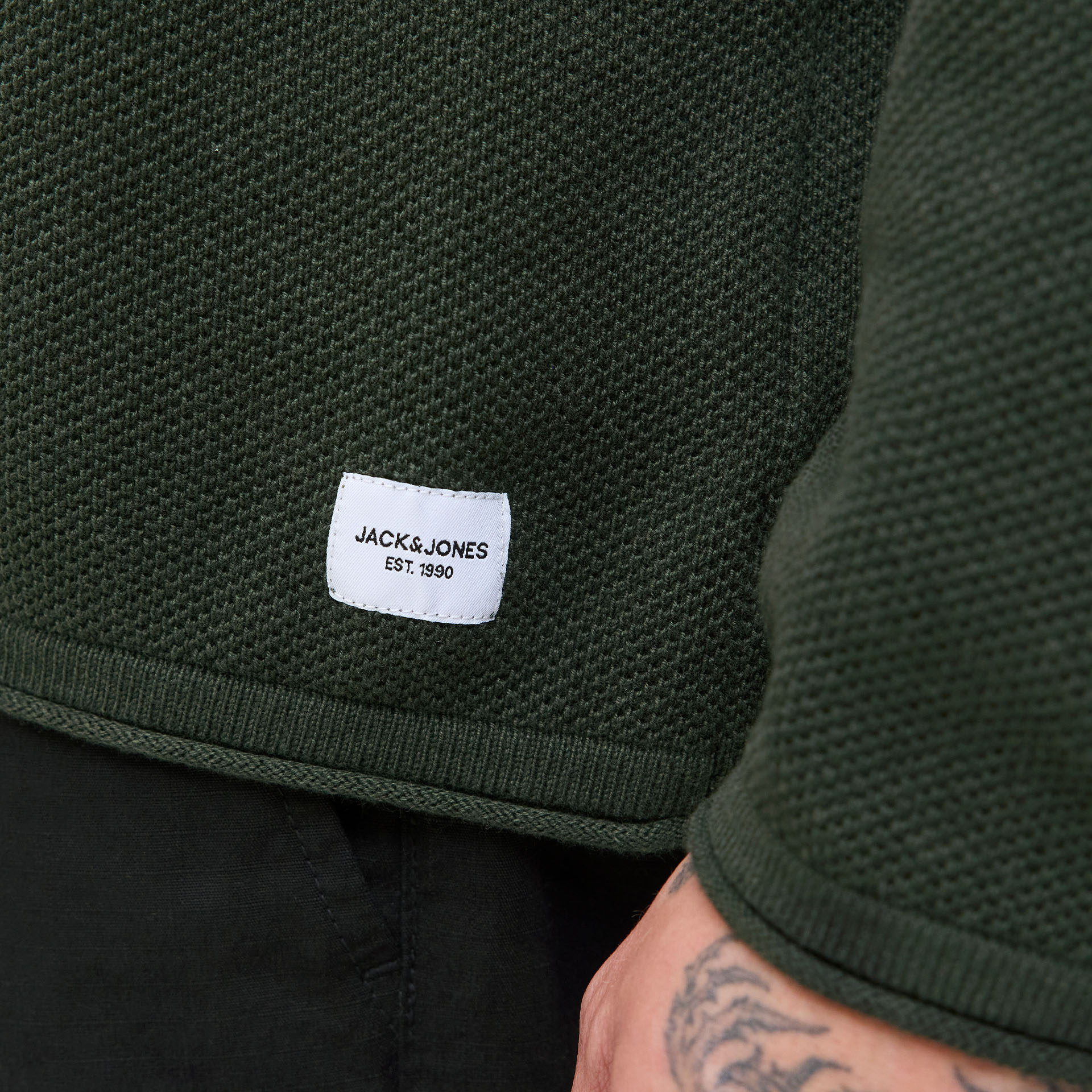 Jack & Jones Camisola Jjehill Knit Crew Neck Duffel Bag Twist