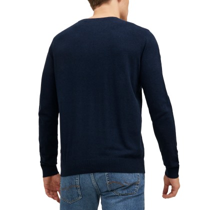 Jack & Jones Camisola Jjeemil Knit Crew Neck Navy Blazer