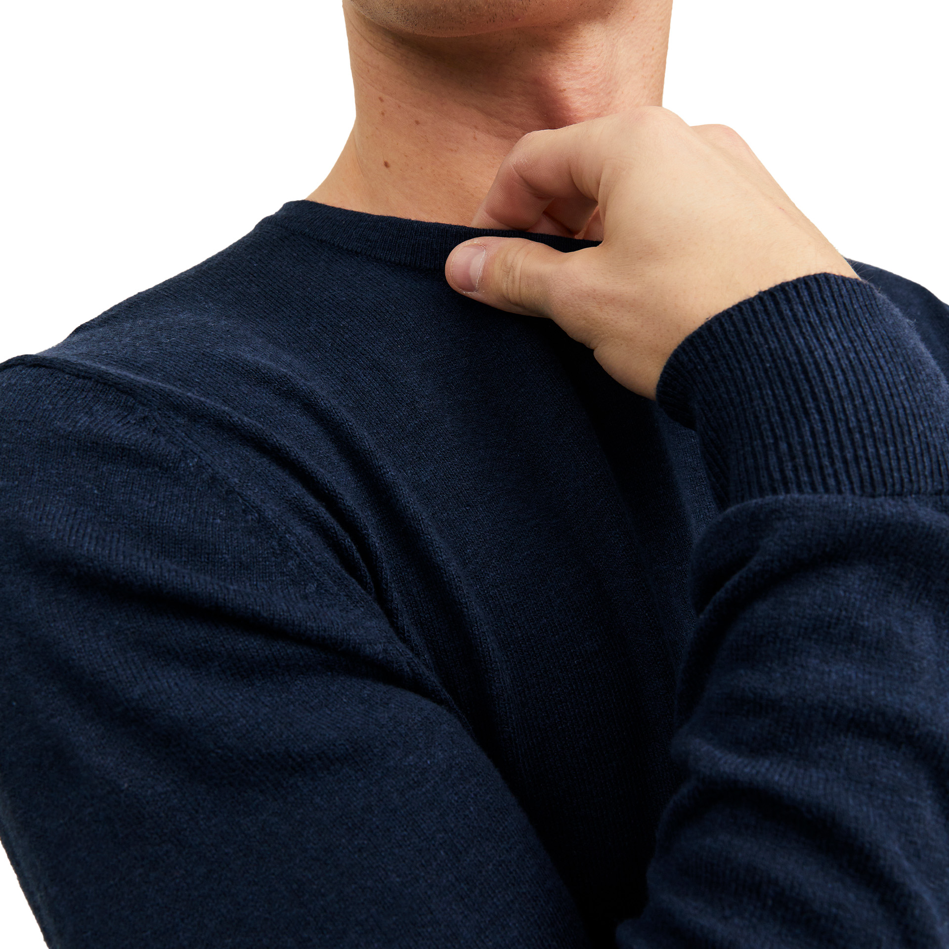 Jack & Jones Camisola Jjeemil Knit Crew Neck Navy Blazer