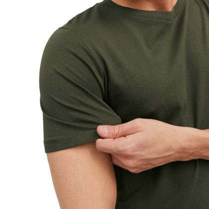 Jack & Jones T-shirt Jjeorganic Basic O-neck Olive Night Slim