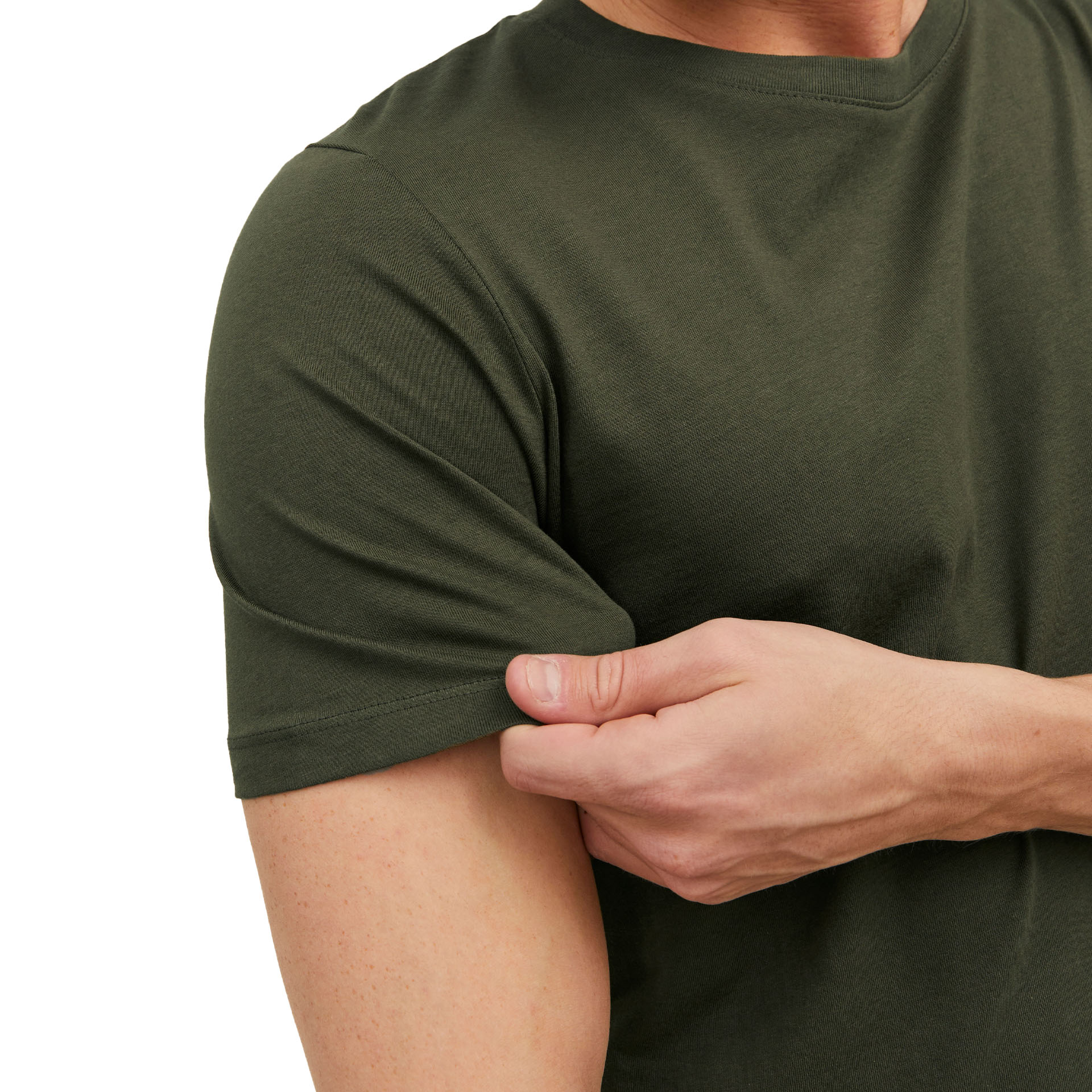 Jack & Jones T-shirt Jjeorganic Basic O-neck Olive Night Slim