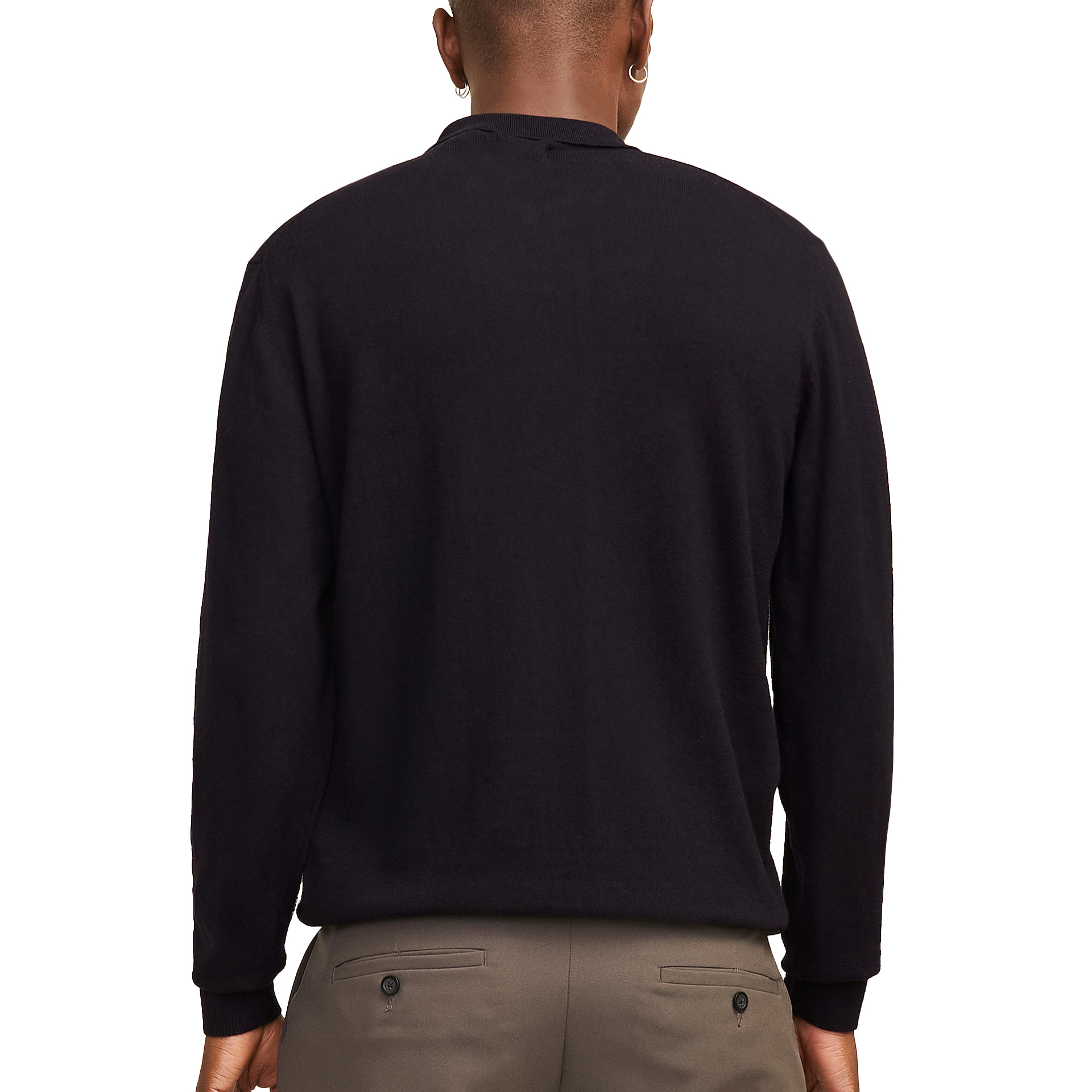 Jack & Jones Polo Jjeemil Knit Half Zip Black