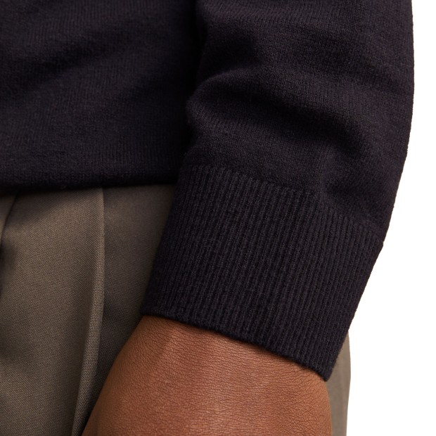 Jack & Jones Polo Jjeemil Knit Half Zip Black