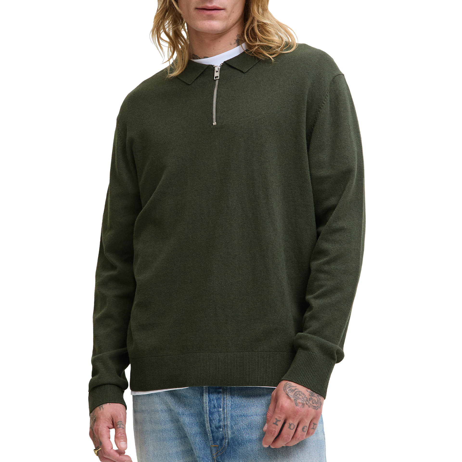 Jack & Jones Polo Jjeemil Knit Half Zip Duffel Bag