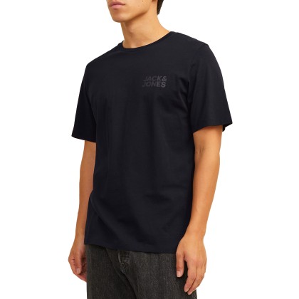 Jack & Jones T-shirt Jjecorp Logo O-neck Black Small Print/black